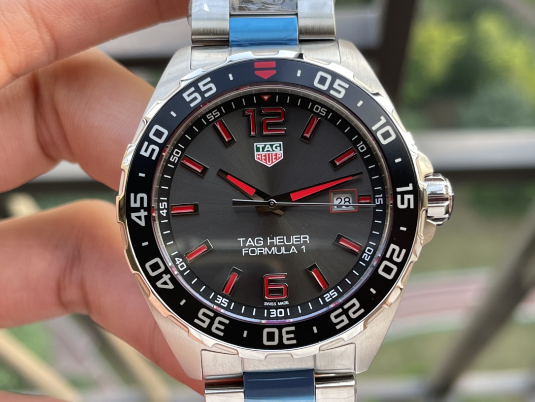 Original Tag Heuer F1 Chronograph Watch - 43mm Swiss Automatic, Sapphire Glass & Summer Gift Packaging