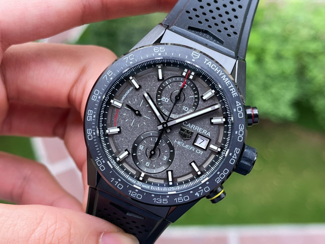 XF Tag Heuer Style 43mm Men's Chronograph Watch - Swiss Quartz, 100M Waterproof & Summer Sale