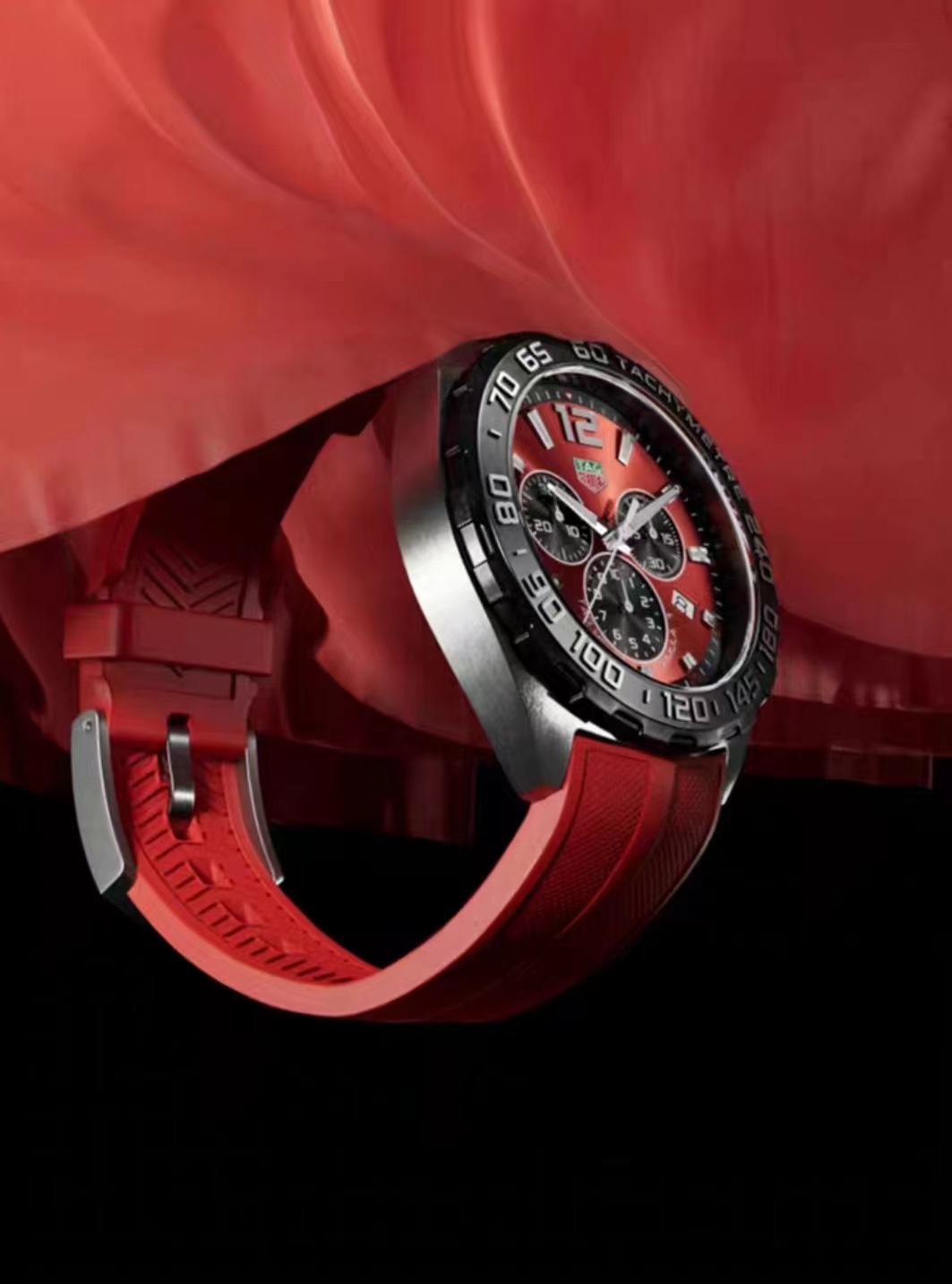 Original Tag Heuer F1 Men's Quartz Chronograph Watch - 43mm Stainless Steel, Official Warranty