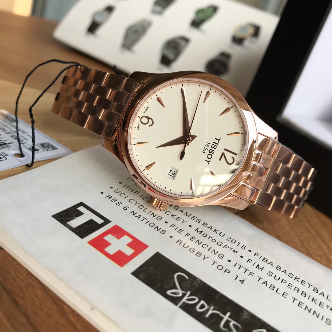 Original Tissot Gentleman T063 Automatic - Slim Swiss Movement & Sapphire Crystal | Father’s Day Engravable Gift 2025 #3DaysLeft FreeDHL