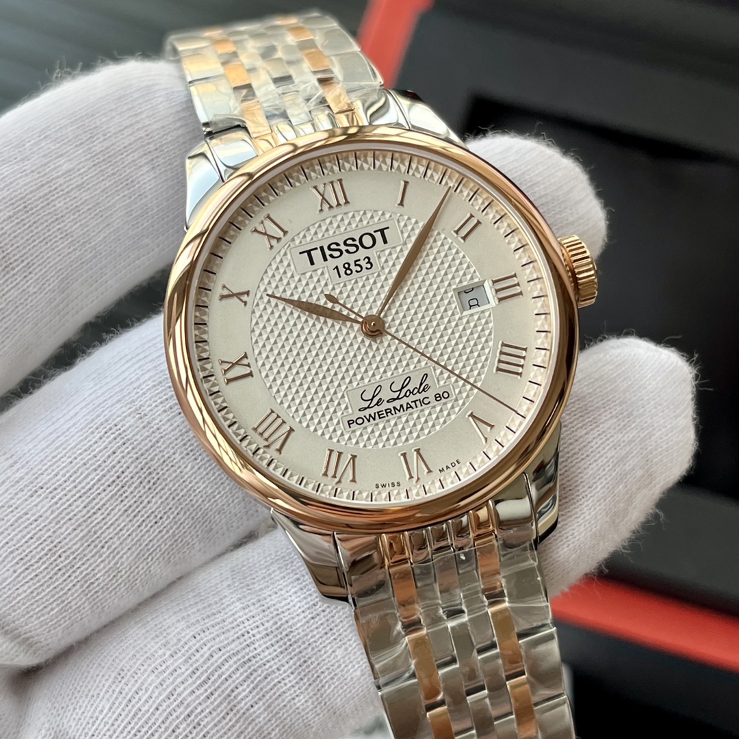 Swiss Made Tissot Le Locle T006 - Guilloché Dial & 39mm Classic Design | Water Resistant 30M