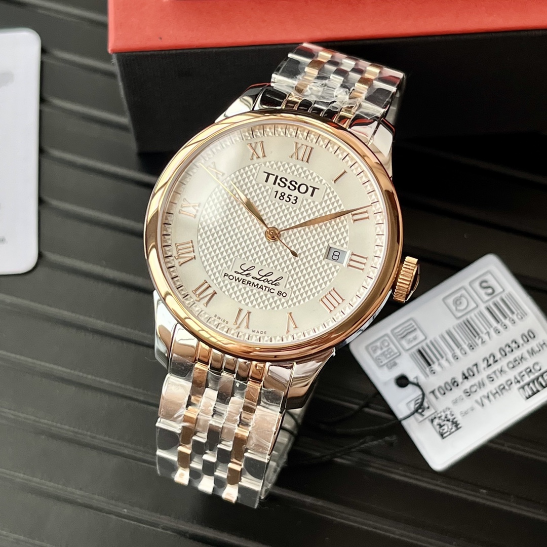 Swiss Made Tissot Le Locle T006 - Guilloché Dial & 39mm Classic Design | Water Resistant 30M