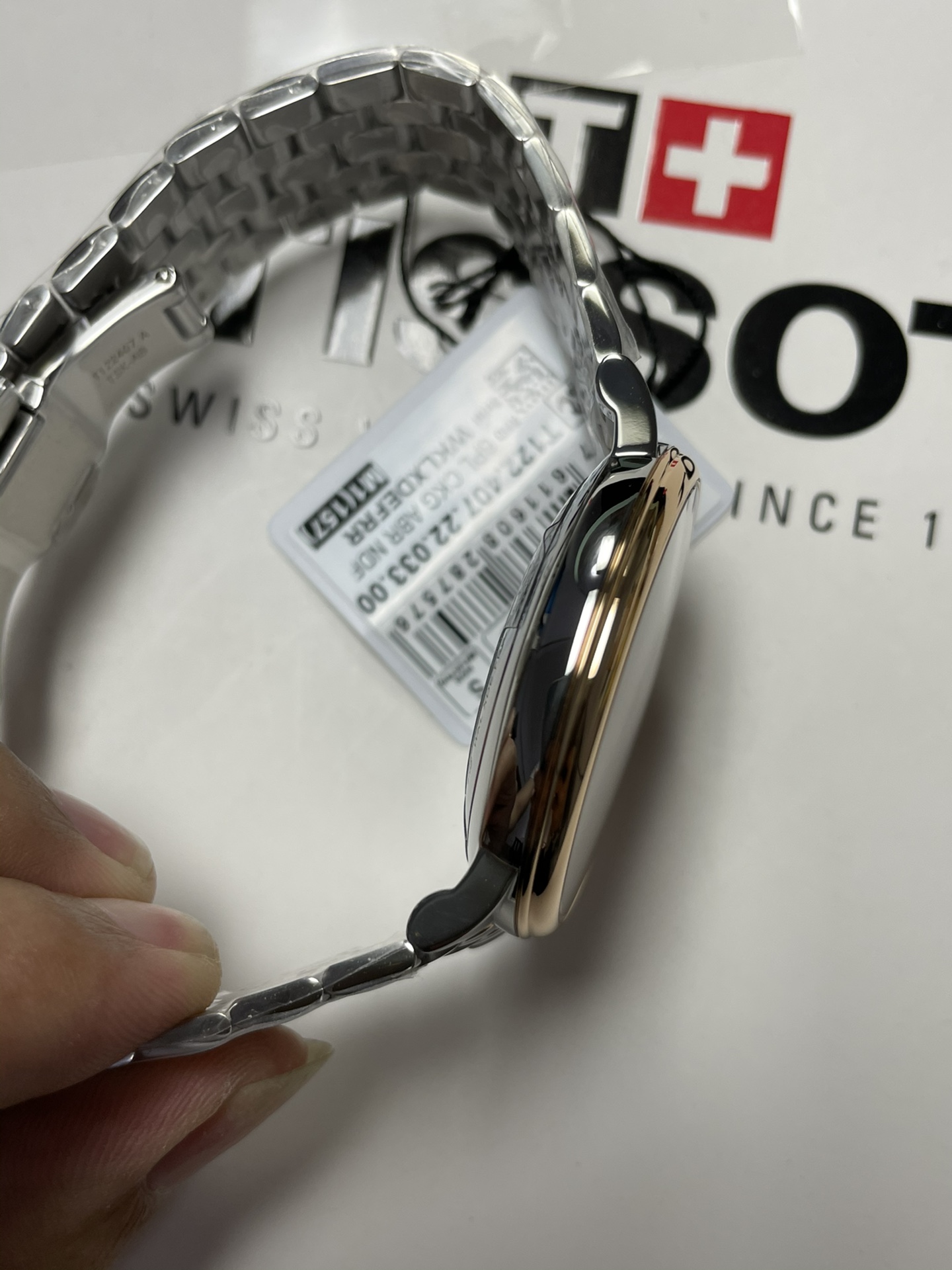 Original Tissot Carson Premium T122.407A Couple Set - Swiss Quartz & Rose Gold Accents | His & Hers Father's Day Gift 2025 #3DaysLeft FreeDHL