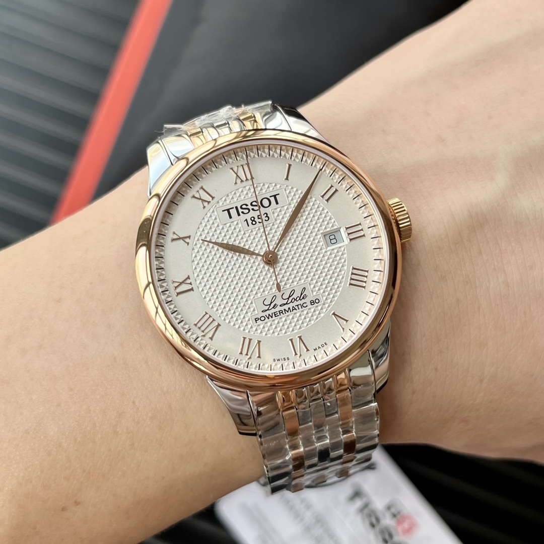 Swiss Made Tissot Le Locle T006 - Guilloché Dial & 39mm Classic Design | Water Resistant 30M