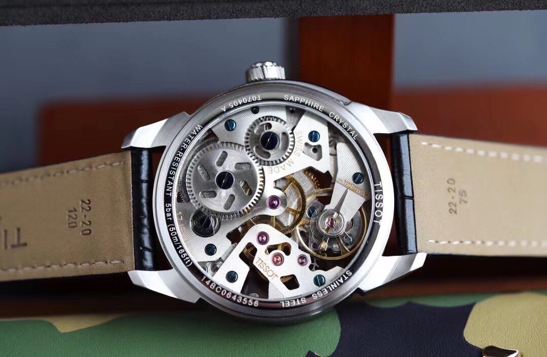 Tissot T-Skeleton A8 V5 Upgraded Automatic Watch - Swiss Made Luxury Skeleton Dial Men's Timepiece