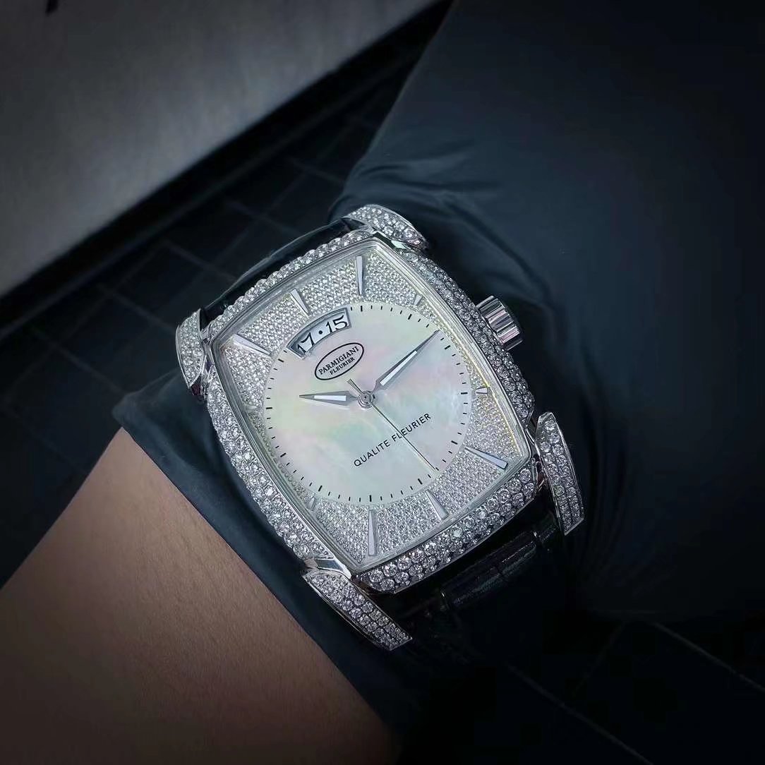 PARMIGIANI Kalpa Horizon Abalone: Full Pavé VVS Diamonds, Hand-Inlaid Rainbow Shell | Geneva Seal Swiss Automatic