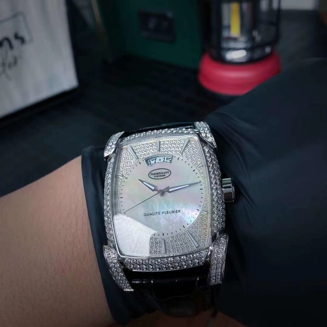 PARMIGIANI Kalpa Horizon Abalone: Full Pavé VVS Diamonds, Hand-Inlaid Rainbow Shell | Geneva Seal Swiss Automatic