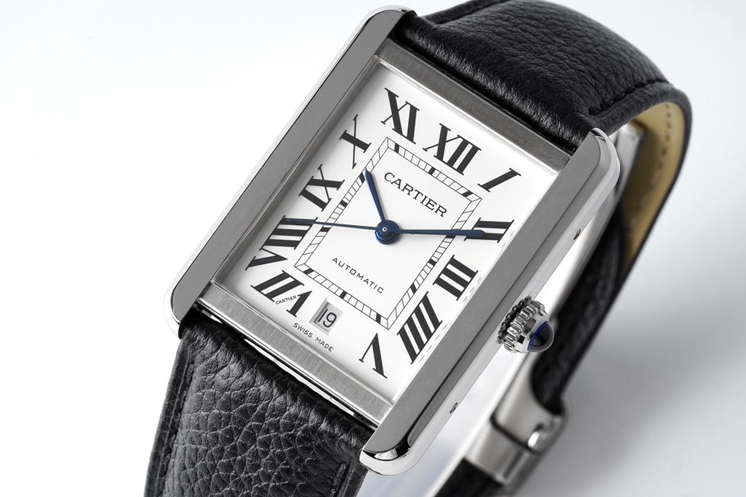 CARTIER Tank Louis W5200028: Swiss Automatic Mechanical Watch - Sapphire Crystal, Handcrafted Alligator Strap | Iconic Heritage Timepiece