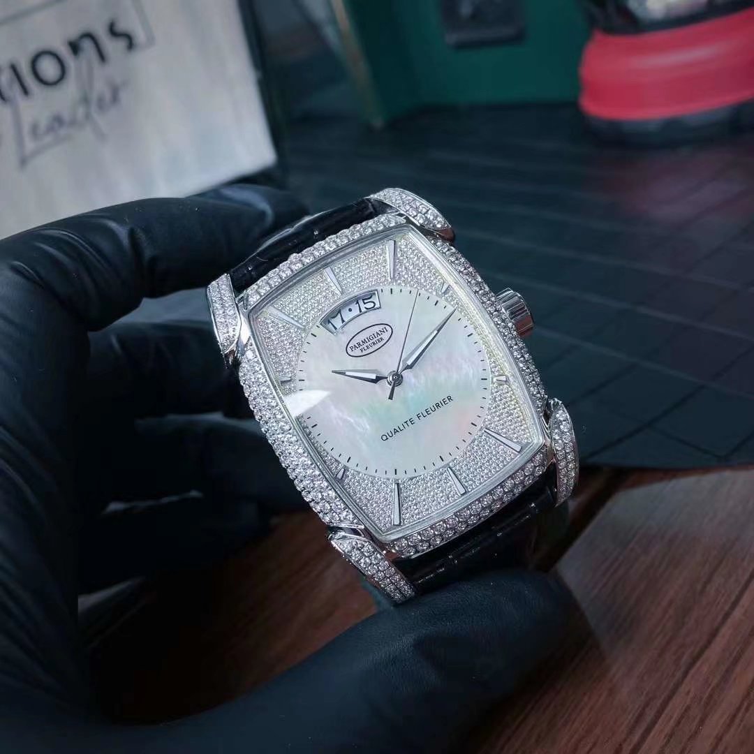 PARMIGIANI Kalpa Horizon Abalone: Full Pavé VVS Diamonds, Hand-Inlaid Rainbow Shell | Geneva Seal Swiss Automatic