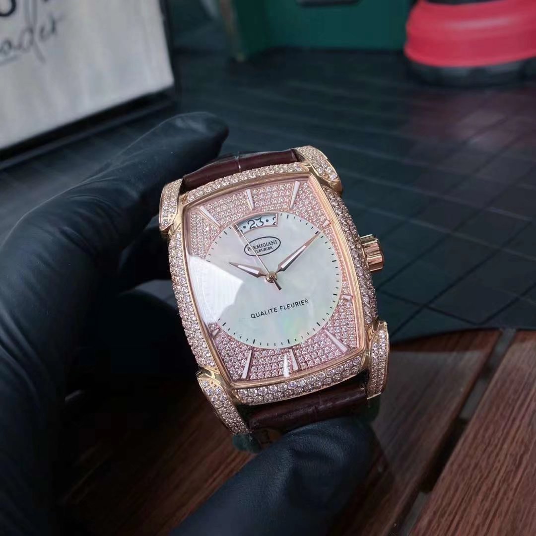 PARMIGIANI Kalpa Horizon Abalone: Full Pavé VVS Diamonds, Hand-Inlaid Rainbow Shell | Geneva Seal Swiss Automatic