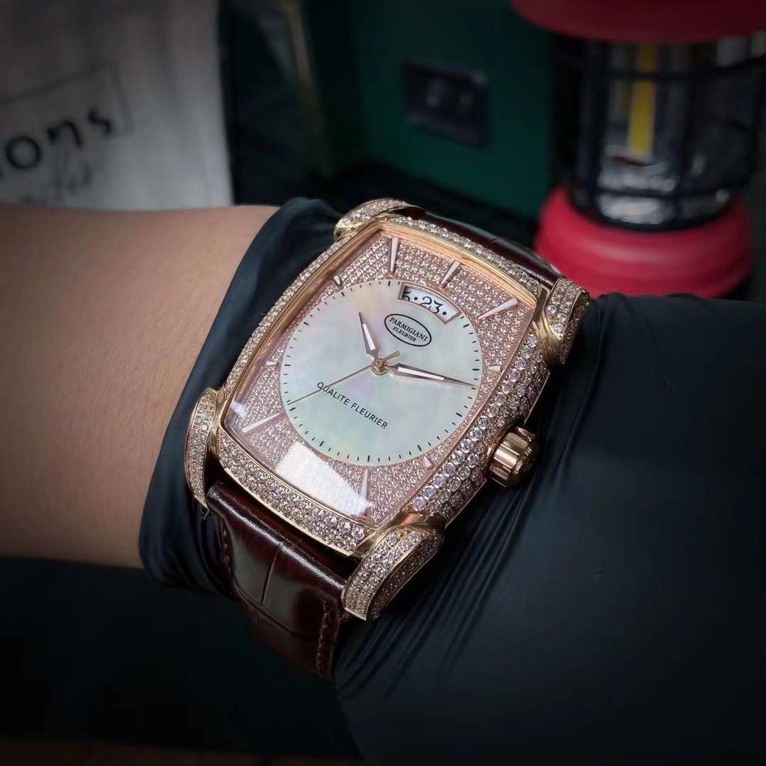 PARMIGIANI Kalpa Horizon Abalone: Full Pavé VVS Diamonds, Hand-Inlaid Rainbow Shell | Geneva Seal Swiss Automatic