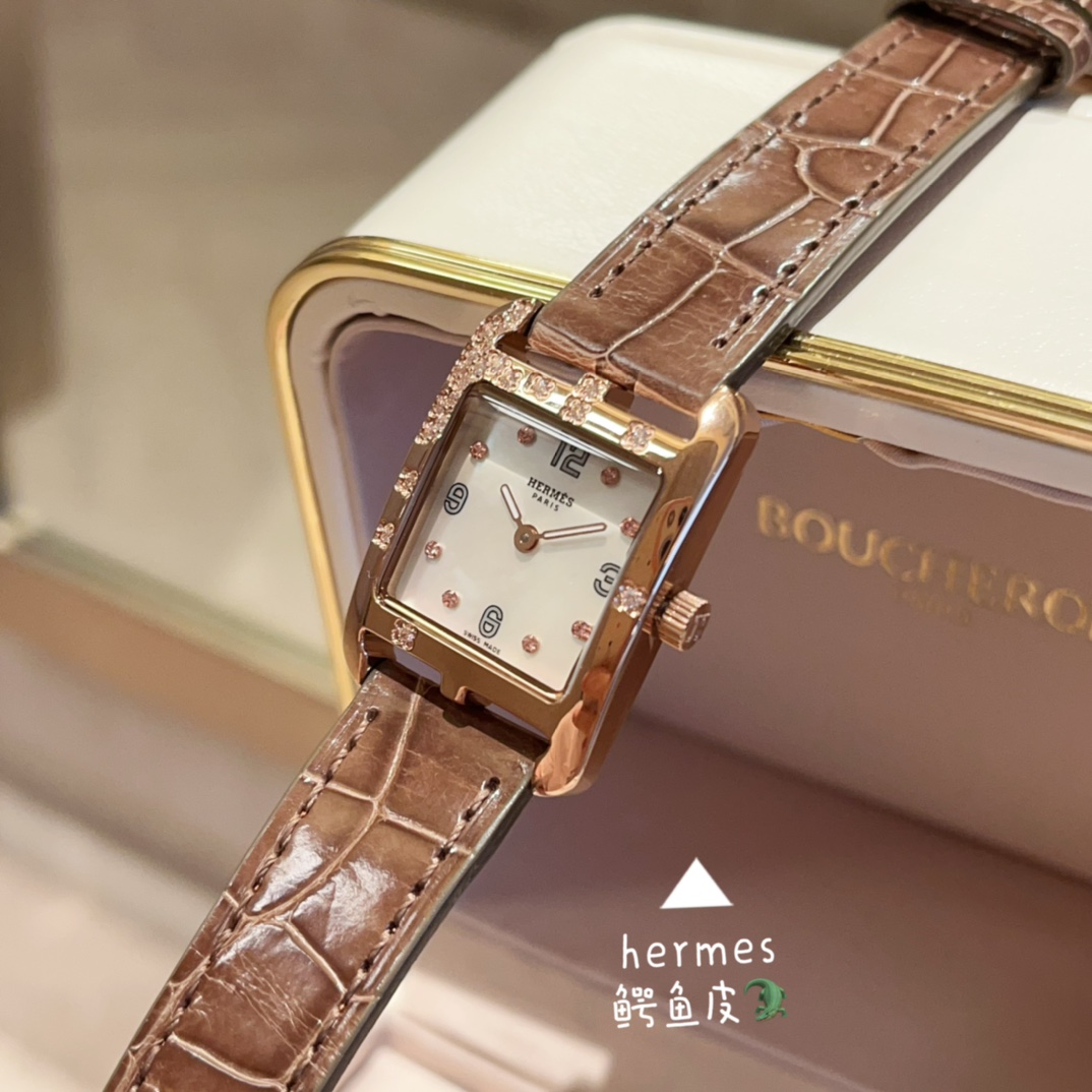 HERMES Herens 3Q Pink Rose: Cherry Blossom Artisan Swift Calfskin - Spring Limited Edition Carbon Neutral