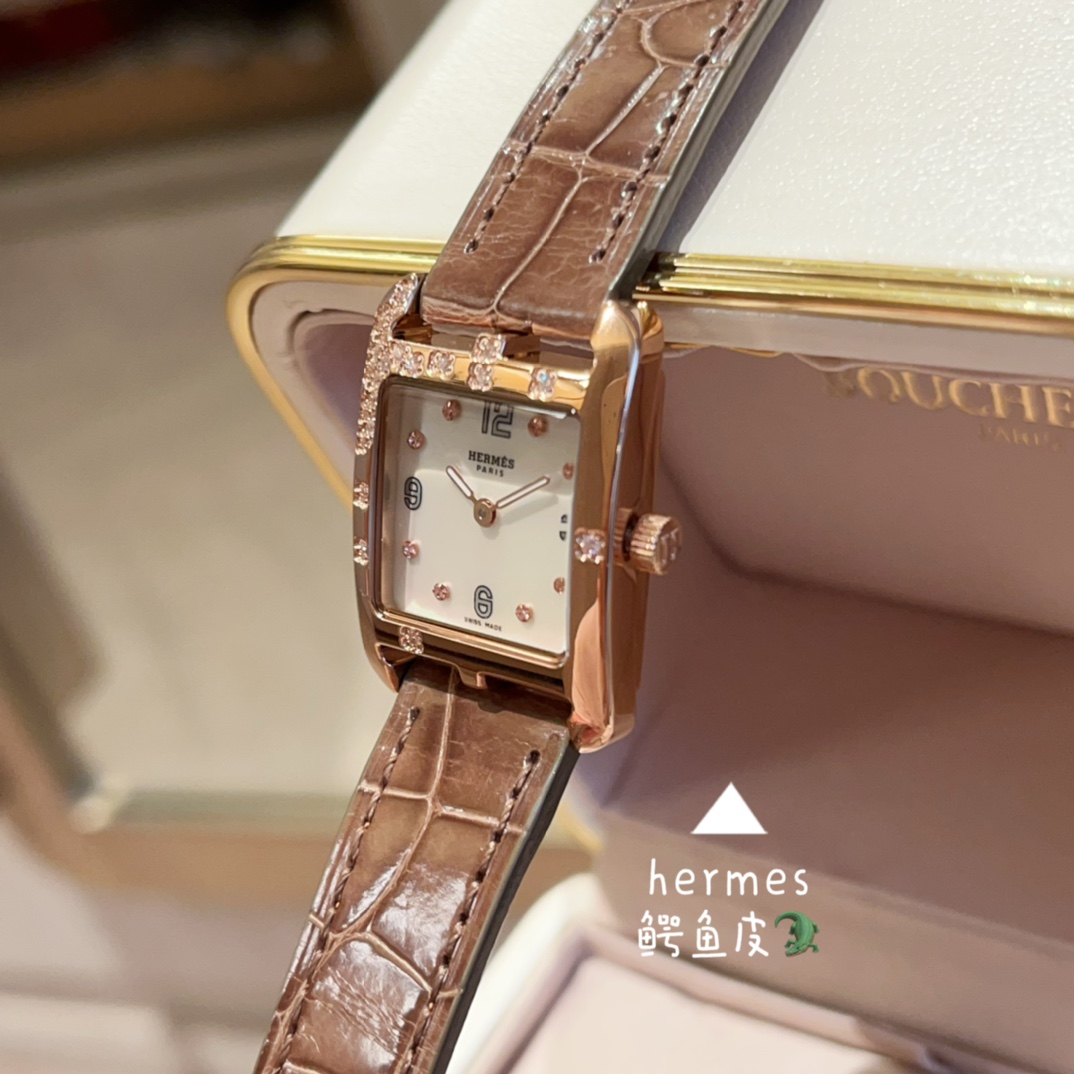 HERMES Herens 3Q Pink Rose: Cherry Blossom Artisan Swift Calfskin - Spring Limited Edition Carbon Neutral