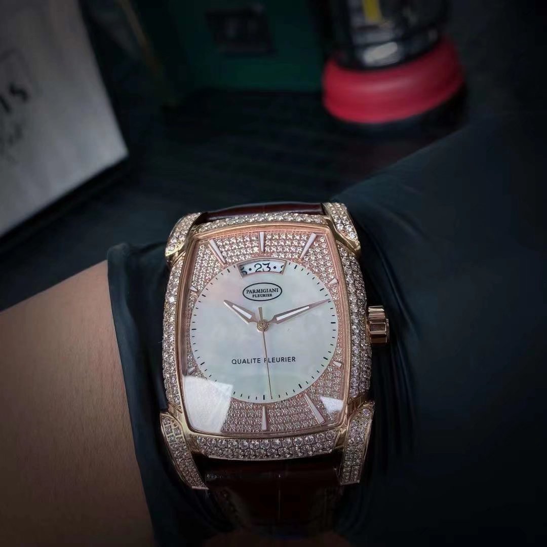 PARMIGIANI Kalpa Horizon Abalone: Full Pavé VVS Diamonds, Hand-Inlaid Rainbow Shell | Geneva Seal Swiss Automatic