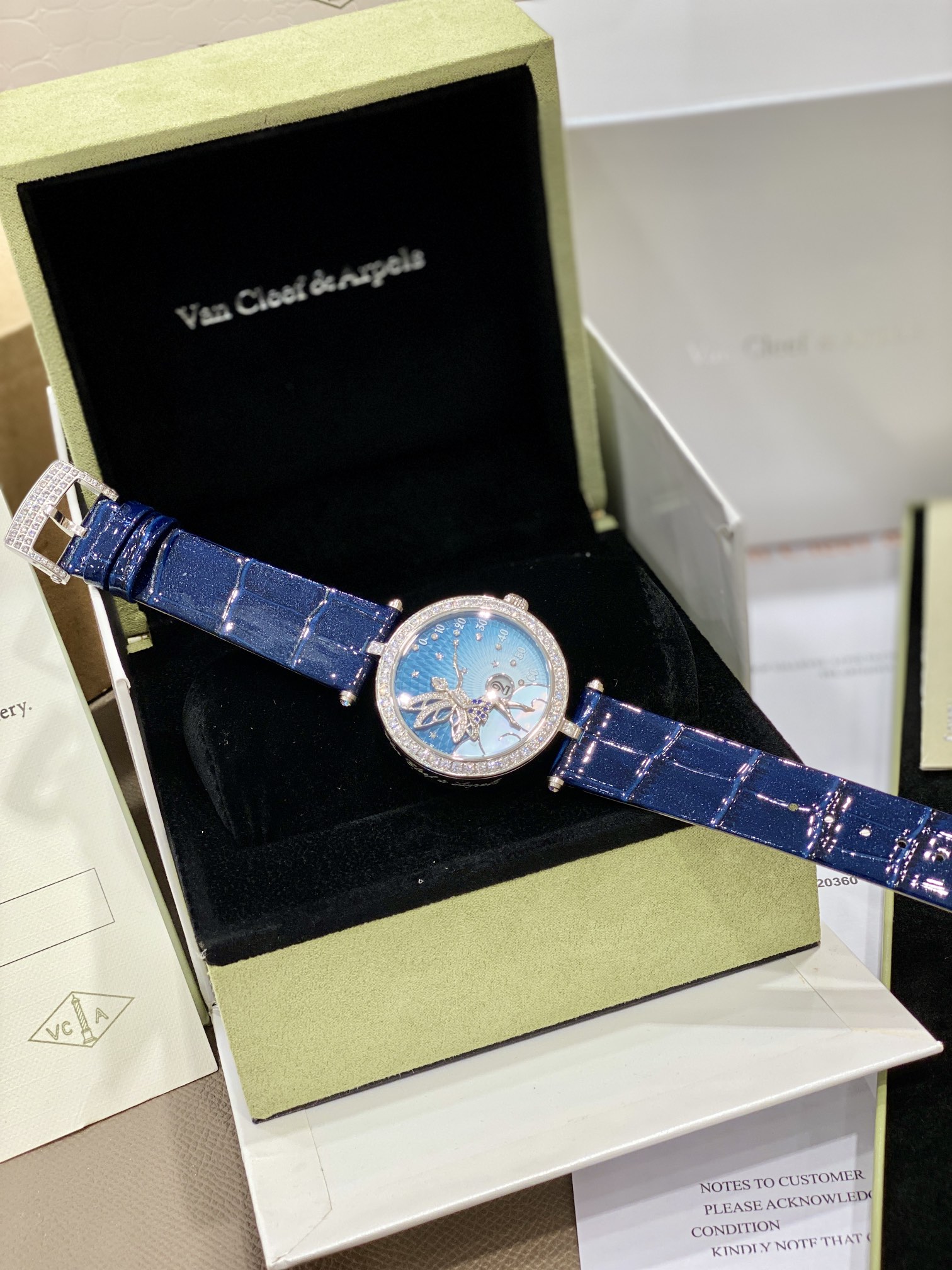 Van Cleef & Arpels™ Summer Celestial: Papillons Watch with Translucent Enamel & Diamond Stars | June 2025 Exclusive Launch