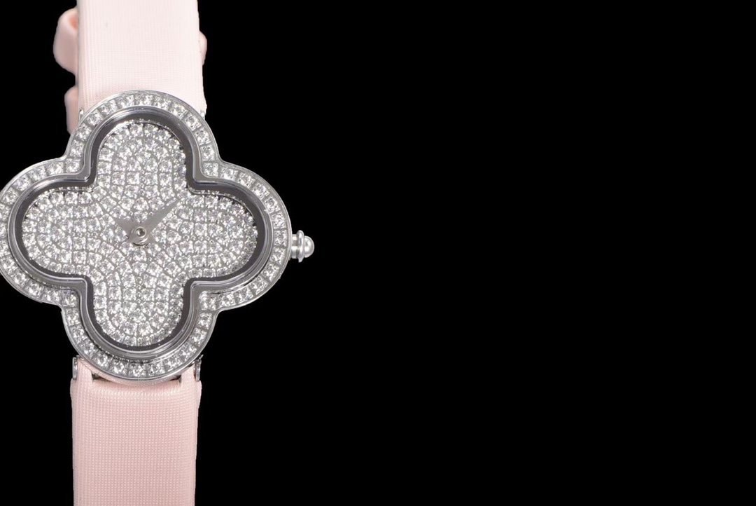 Poetic Complications™ by Van Cleef & Arpels: Self-Winding Papillons Watch with Micro-Painted Sky & Diamond Clouds