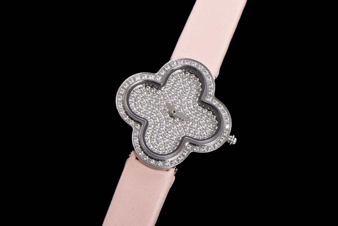 Poetic Complications™ by Van Cleef & Arpels: Self-Winding Papillons Watch with Micro-Painted Sky & Diamond Clouds