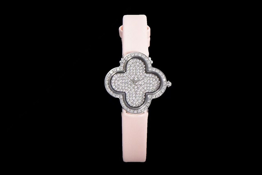 Poetic Complications™ by Van Cleef & Arpels: Self-Winding Papillons Watch with Micro-Painted Sky & Diamond Clouds