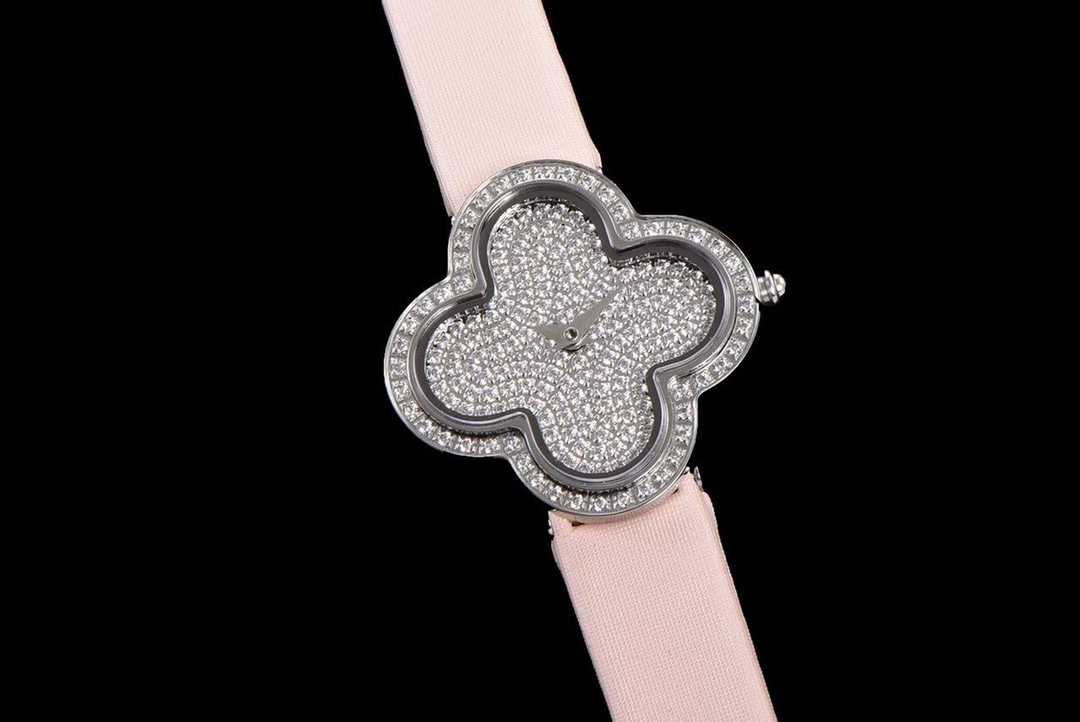Poetic Complications™ by Van Cleef & Arpels: Self-Winding Papillons Watch with Micro-Painted Sky & Diamond Clouds