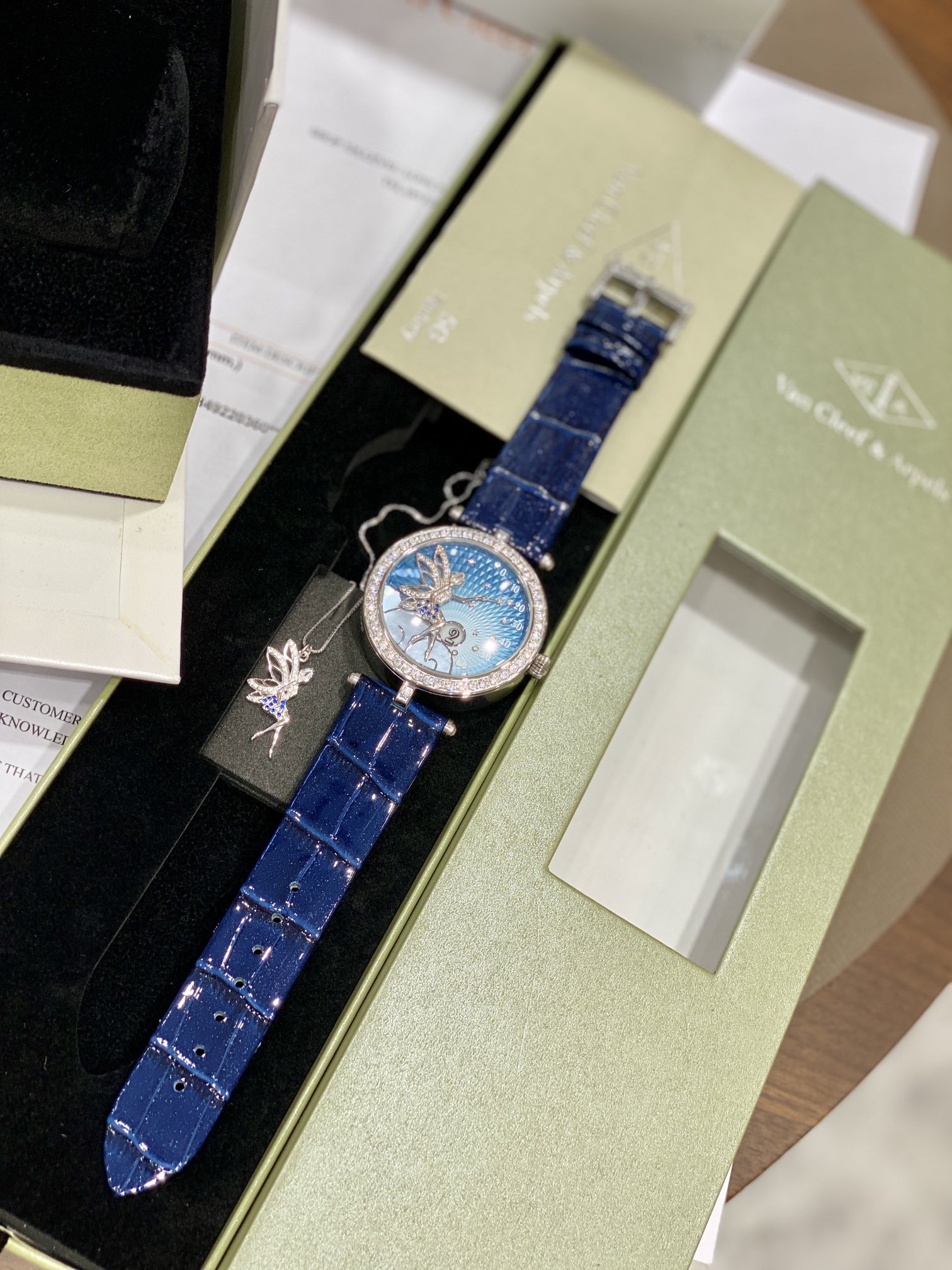 Van Cleef & Arpels™ Summer Celestial: Papillons Watch with Translucent Enamel & Diamond Stars | June 2025 Exclusive Launch
