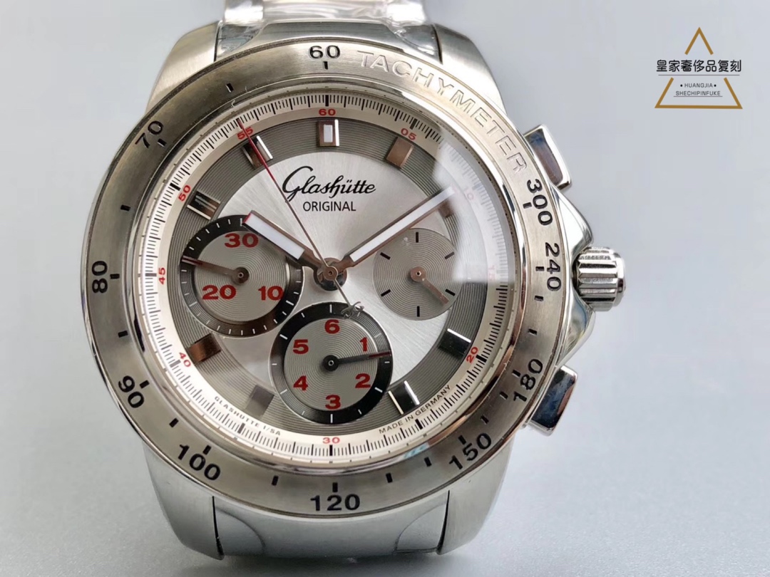 Glashütte Original Sport Evolution Chronograph 39-31-43-03-14 | Authentic German Automatic Watch | Black Dial & Steel Bracelet | New 2025 Release