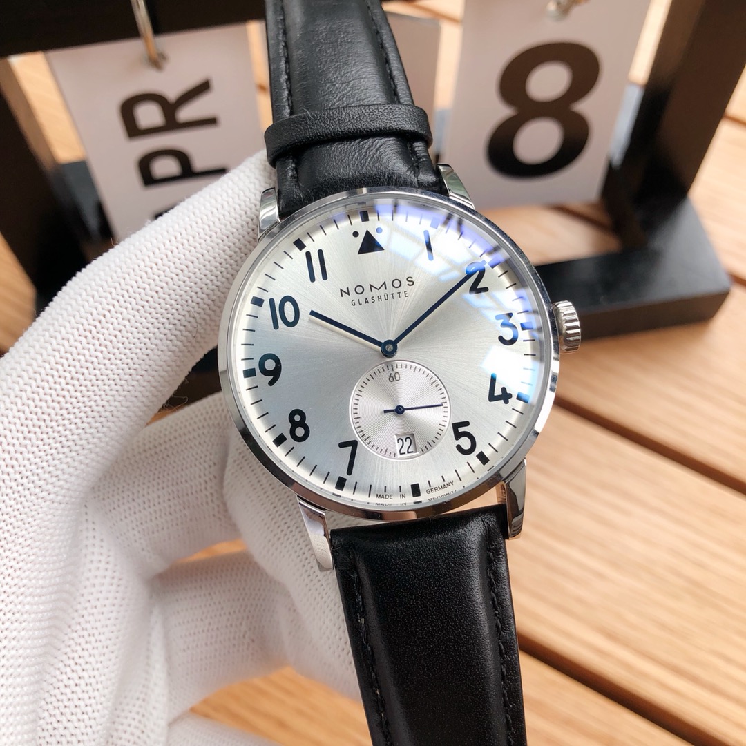 NOMOS Glashütte German Bauhaus Automatic Watch | Minimalist Men's Design | Sapphire Crystal | 3ATM Water Resistant