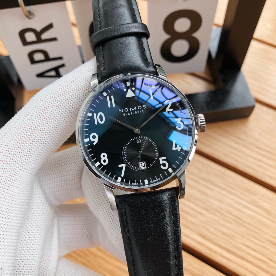NOMOS Glashütte German Bauhaus Automatic Watch | Minimalist Men's Design | Sapphire Crystal | 3ATM Water Resistant