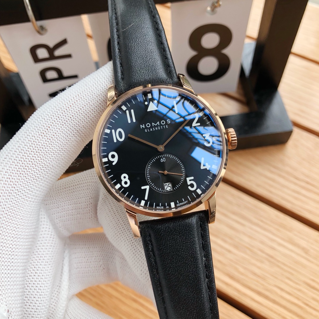 NOMOS Glashütte German Bauhaus Automatic Watch | Minimalist Men's Design | Sapphire Crystal | 3ATM Water Resistant