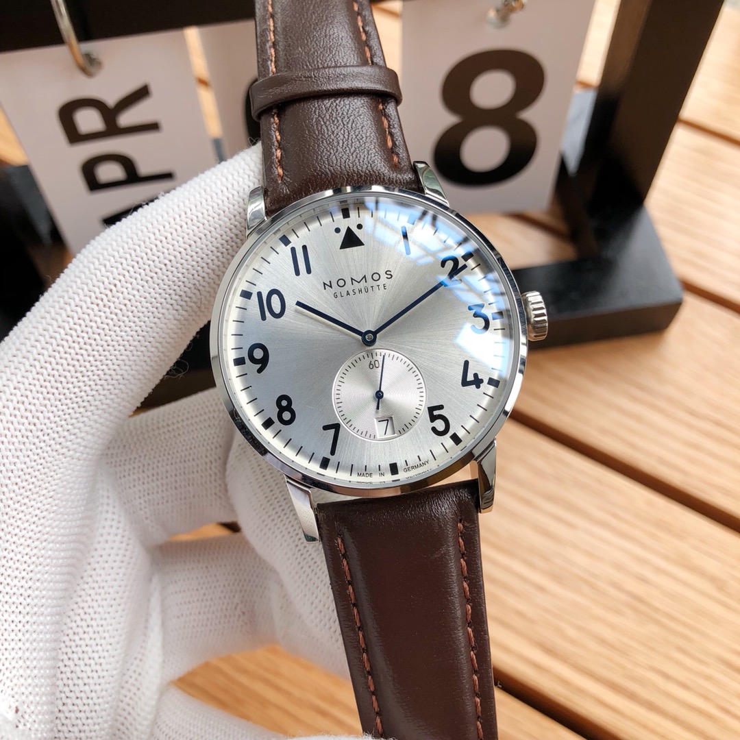 NOMOS Glashütte German Bauhaus Automatic Watch | Minimalist Men's Design | Sapphire Crystal | 3ATM Water Resistant