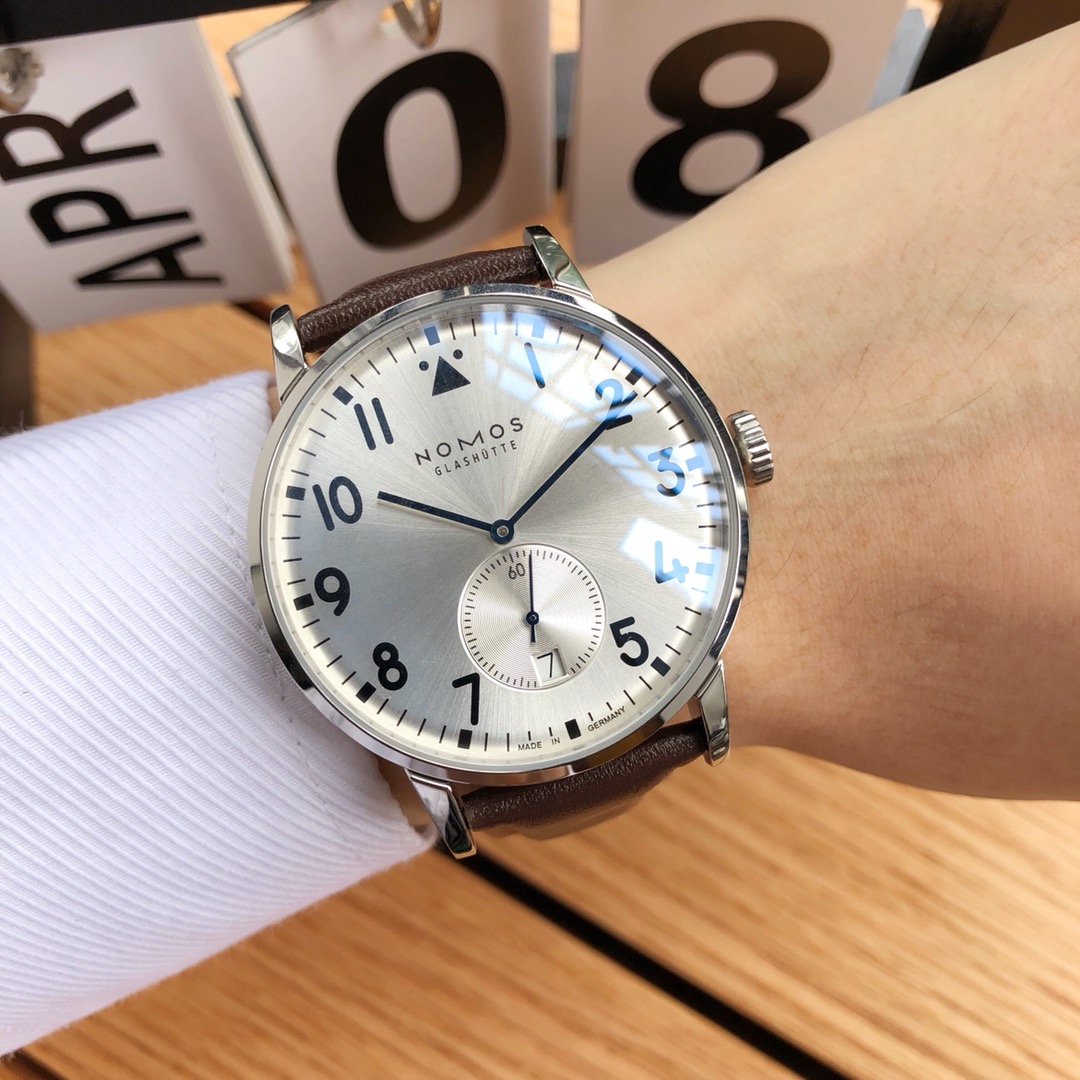 NOMOS Glashütte German Bauhaus Automatic Watch | Minimalist Men's Design | Sapphire Crystal | 3ATM Water Resistant