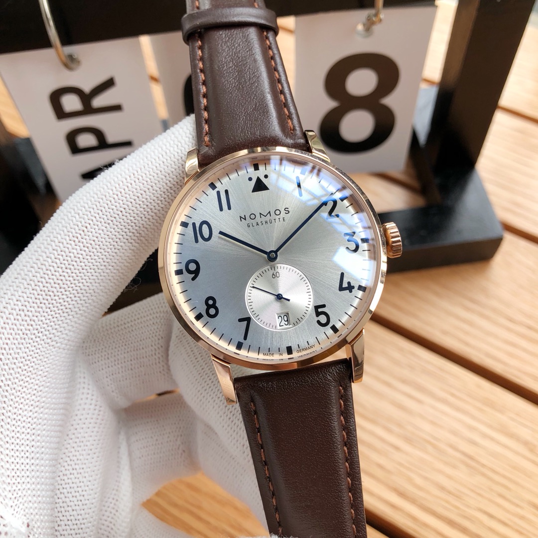 NOMOS Glashütte German Bauhaus Automatic Watch | Minimalist Men's Design | Sapphire Crystal | 3ATM Water Resistant