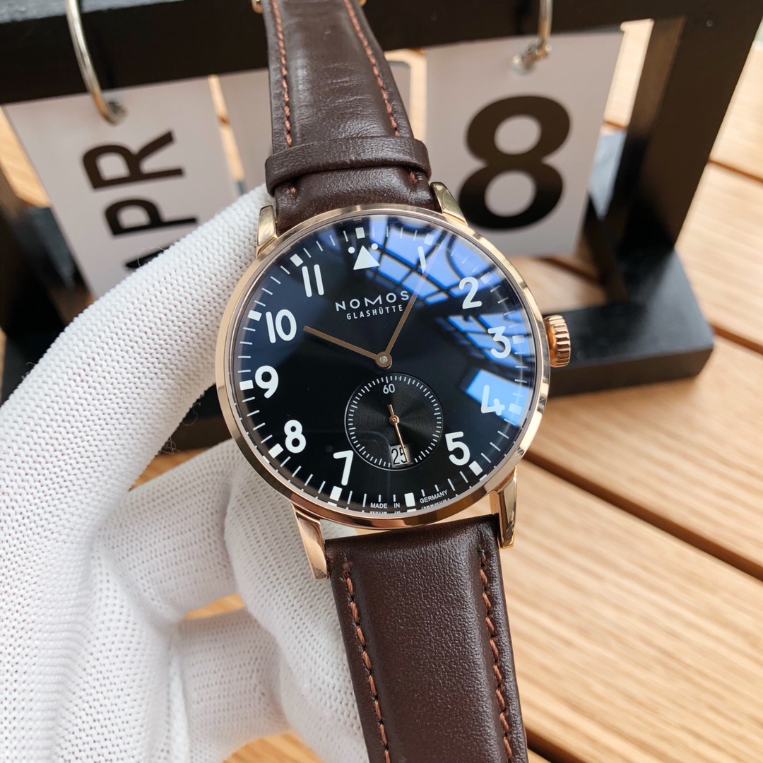 NOMOS Glashütte German Bauhaus Automatic Watch | Minimalist Men's Design | Sapphire Crystal | 3ATM Water Resistant