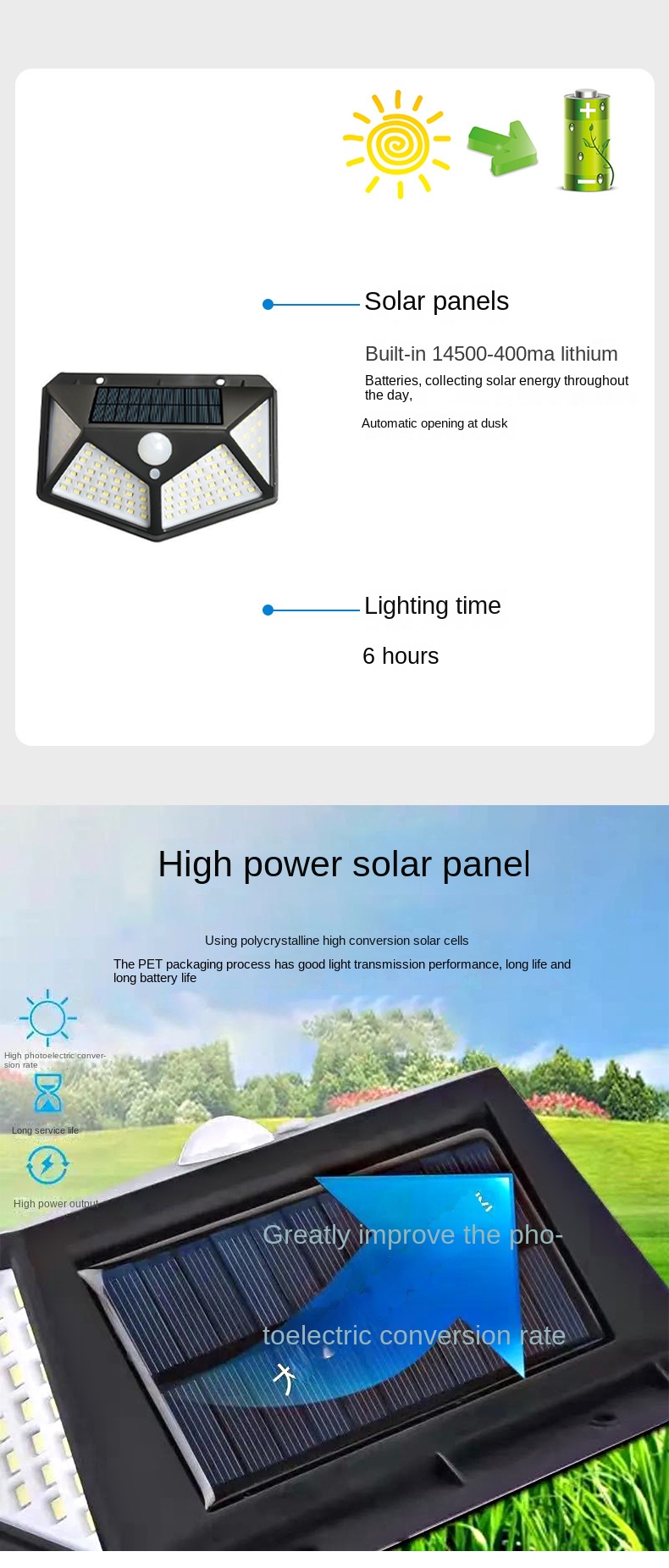 Cross-border hot-selling solar wall lamp home outdoor street lamp waterproof human body induction wall lamp manufacturers in stock.