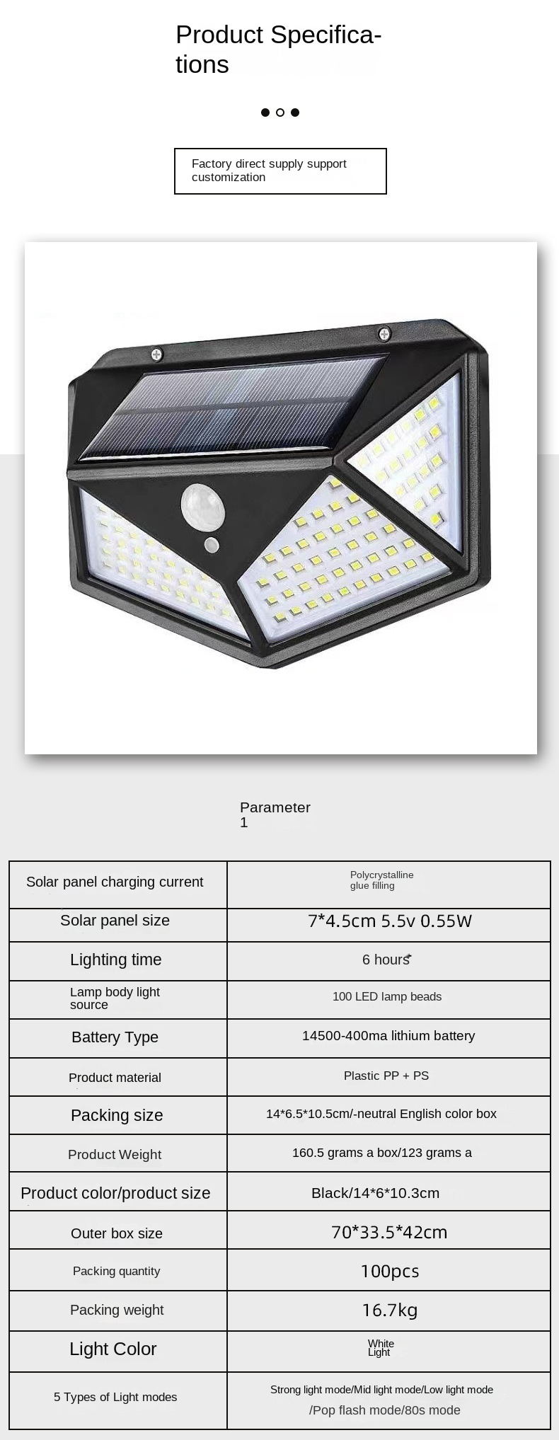 Cross-border hot-selling solar wall lamp home outdoor street lamp waterproof human body induction wall lamp manufacturers in stock.