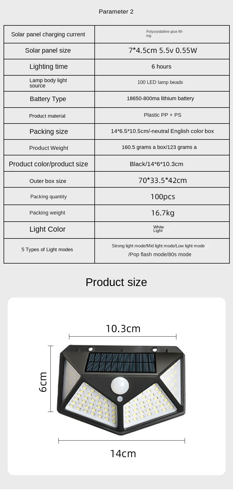 Cross-border hot-selling solar wall lamp home outdoor street lamp waterproof human body induction wall lamp manufacturers in stock.