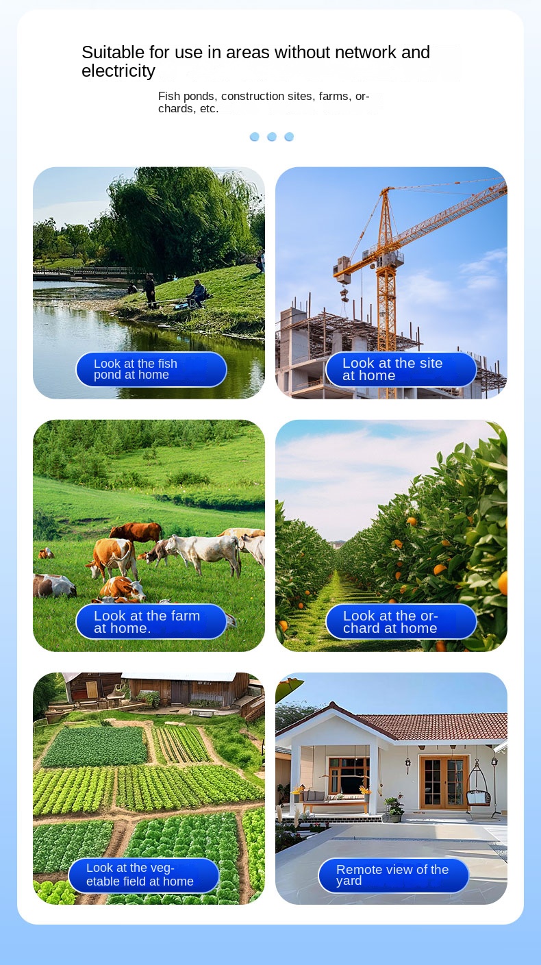 Solar camera monitoring remote outdoor high-definition camera with street lamp, no electricity and no network mobile phone