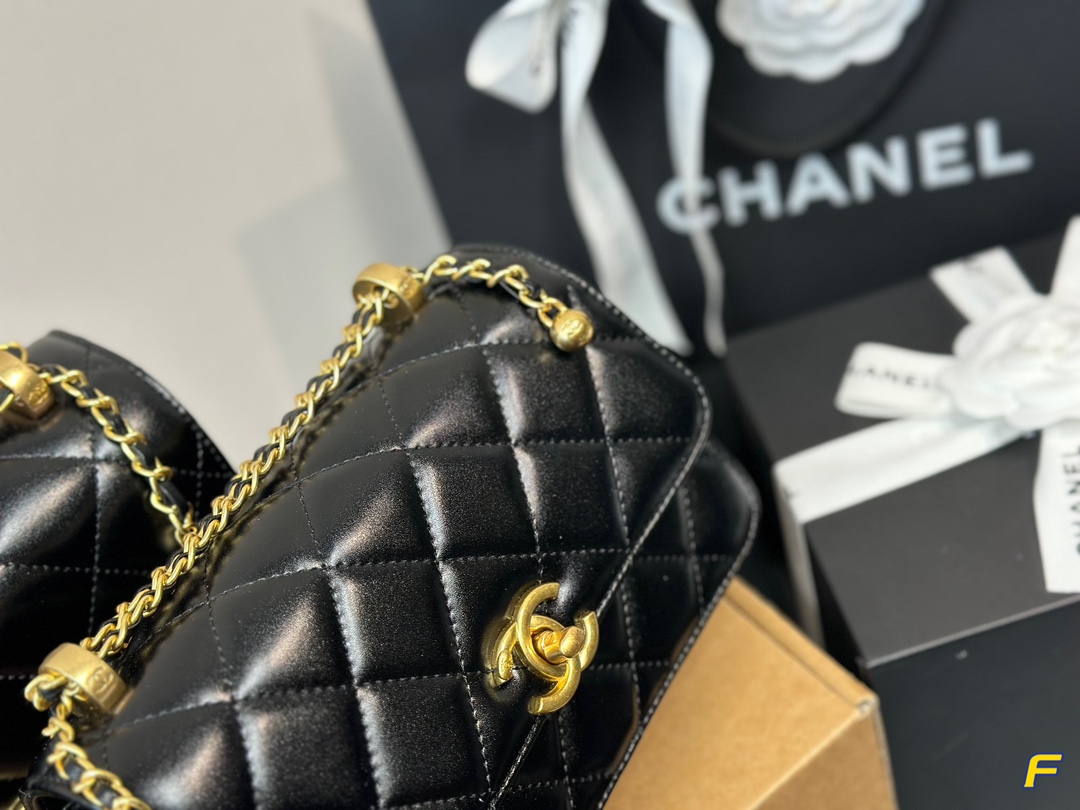 Chanel 24c Double Gold Beads