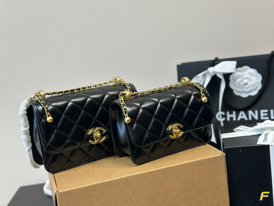 Chanel 24c Double Gold Beads