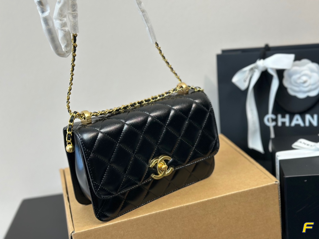 Chanel 24c Double Gold Beads