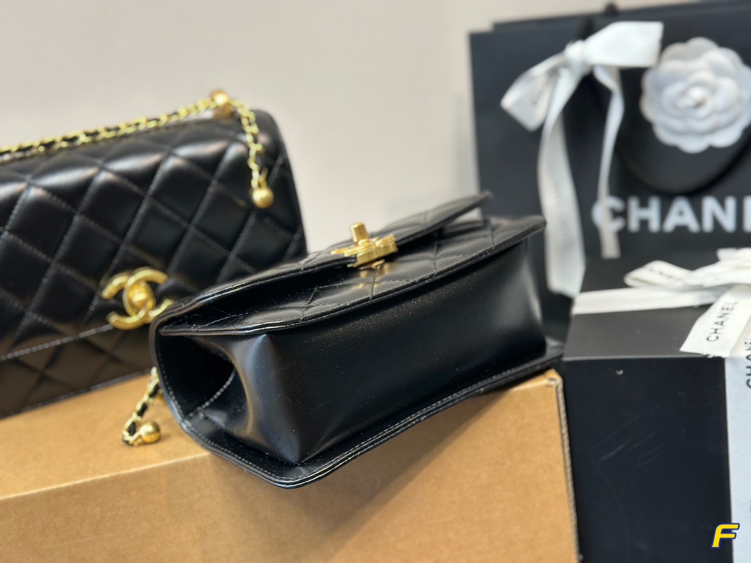 Chanel 24c Double Gold Beads