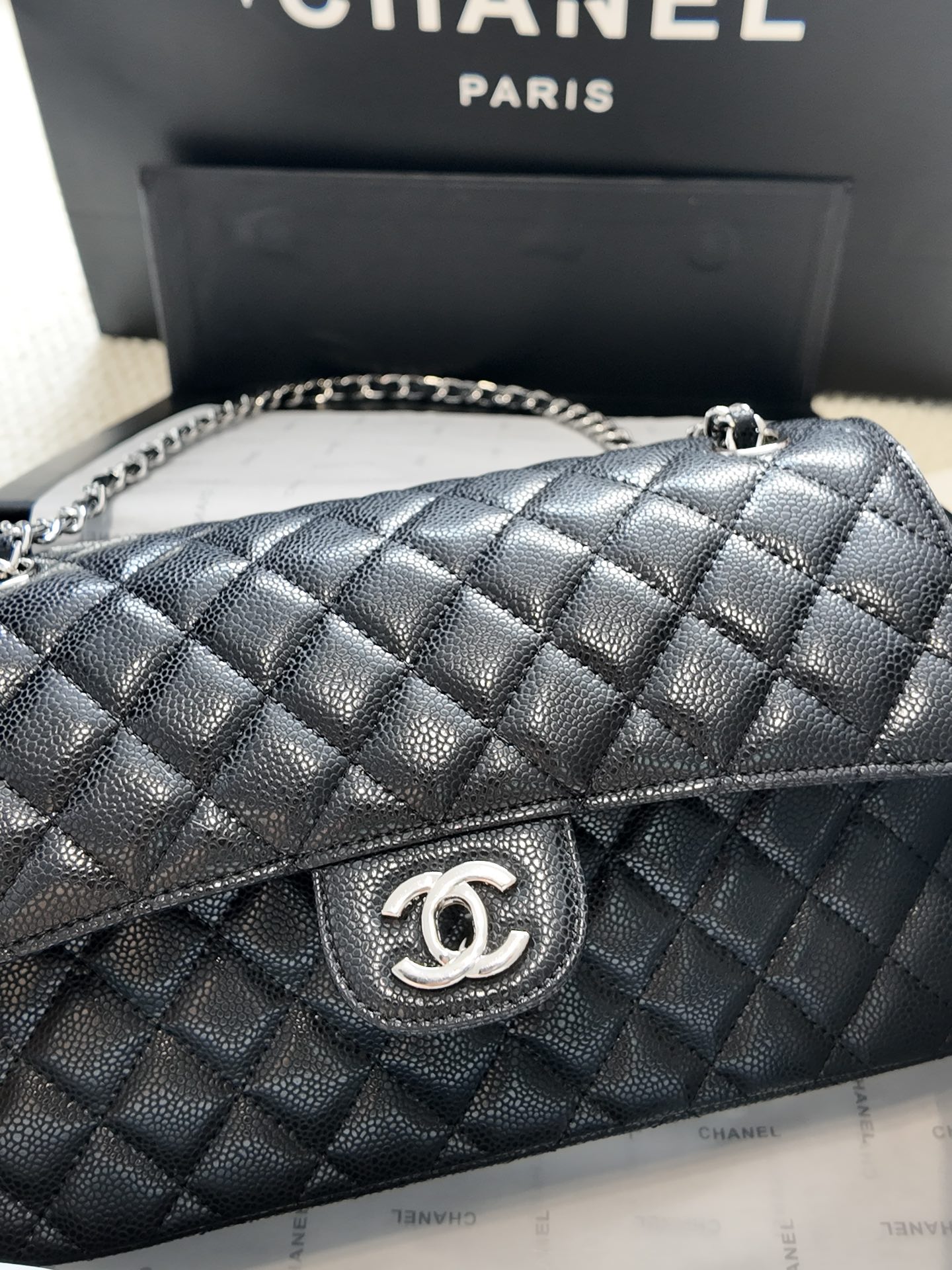 Chanel Classic Flap Sliver 25