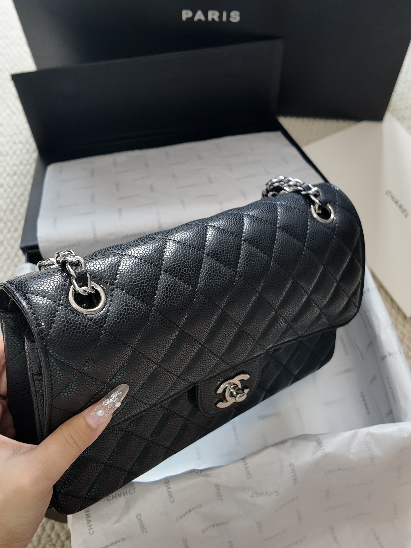 Chanel Classic Flap Sliver 25