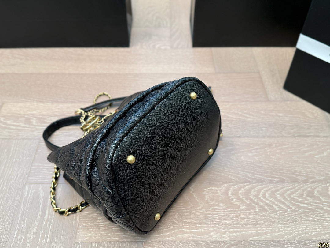 Chanel drawstring bucket