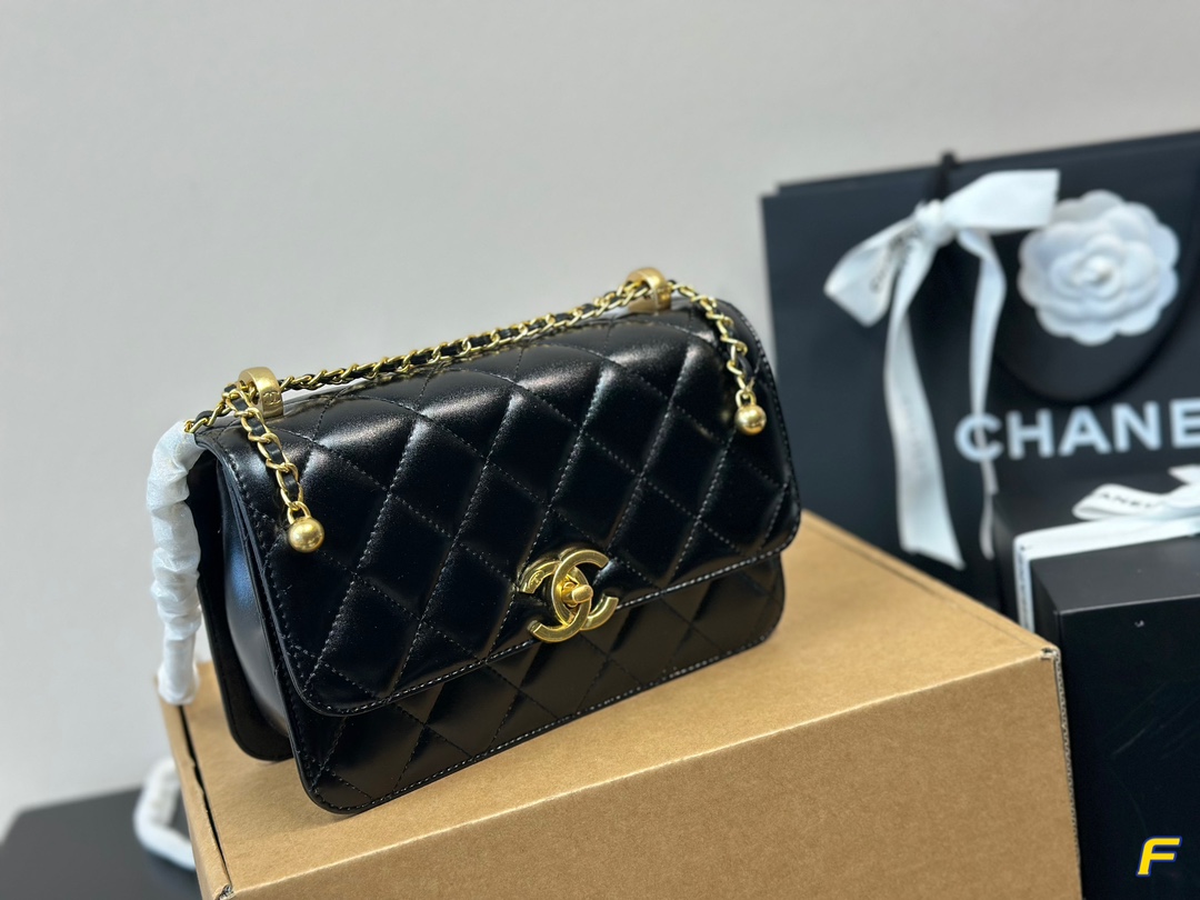 Chanel 24c Double Gold Beads