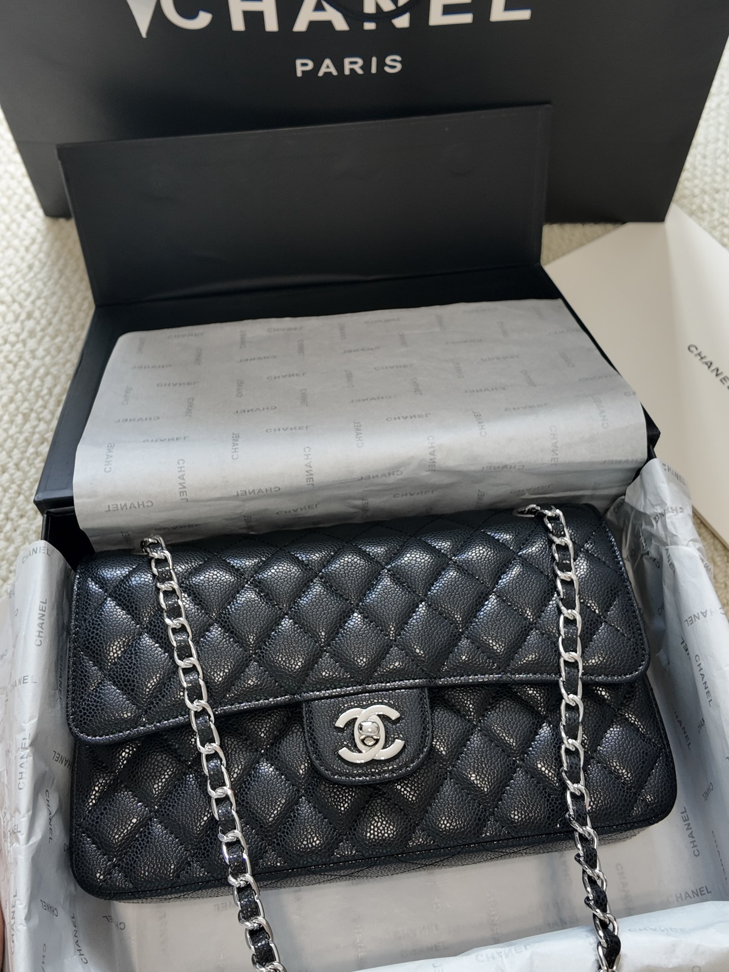 Chanel Classic Flap Sliver 25