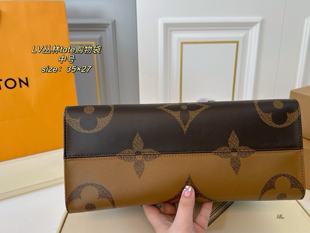 LV onthego tote shopping bag