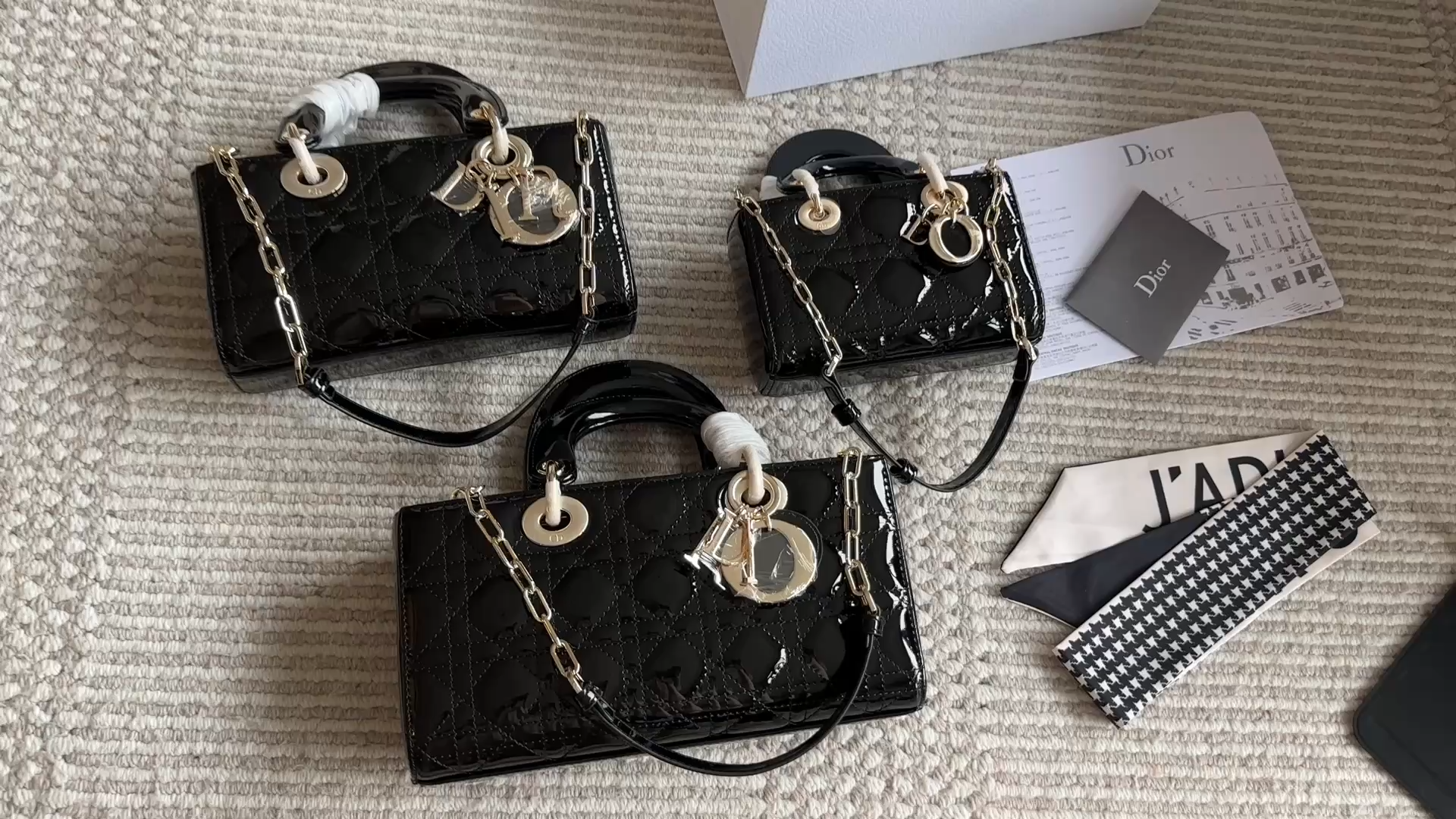 Dior's new D-joy patent leather