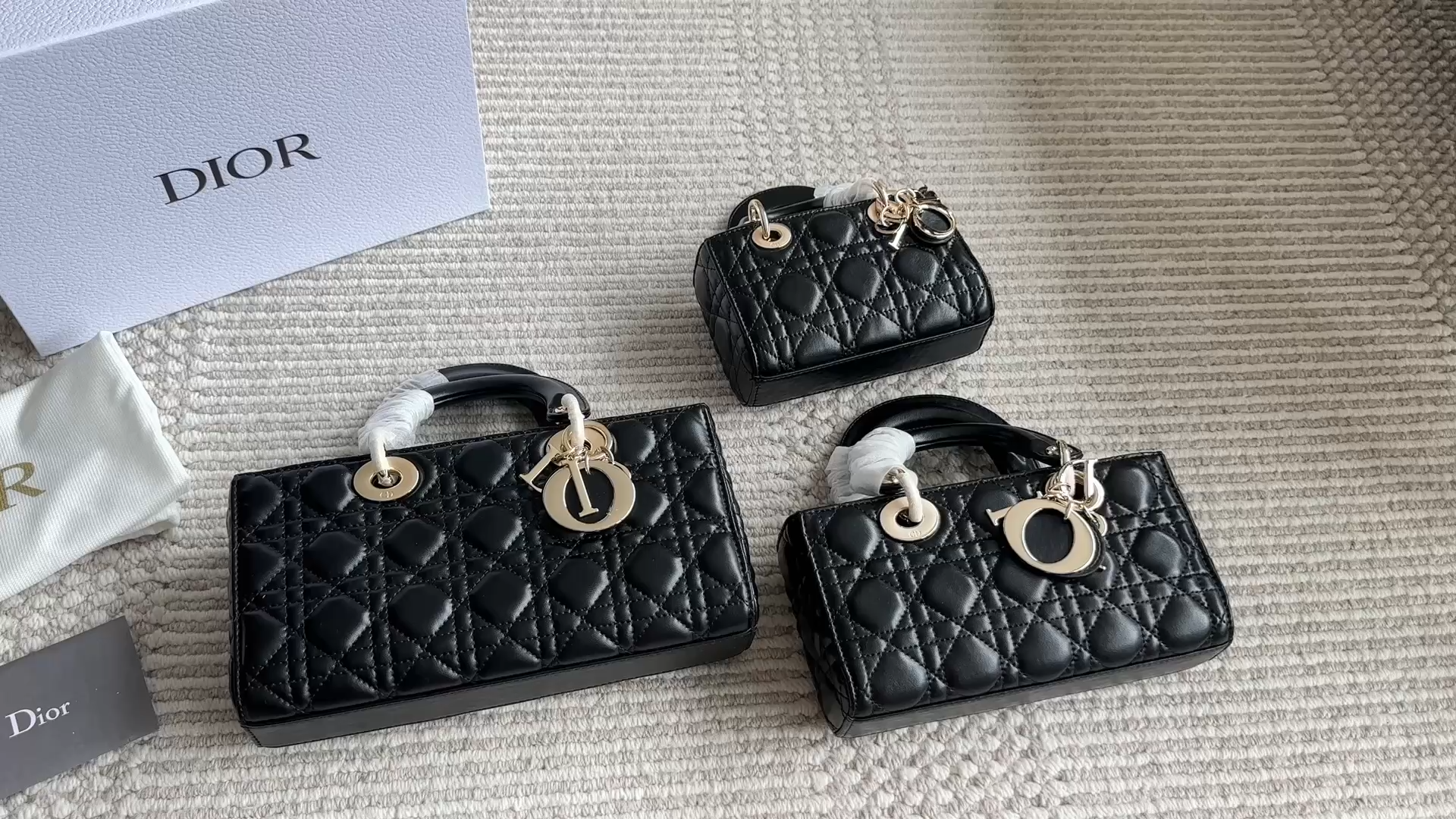 Dior lady joy new long lamskin