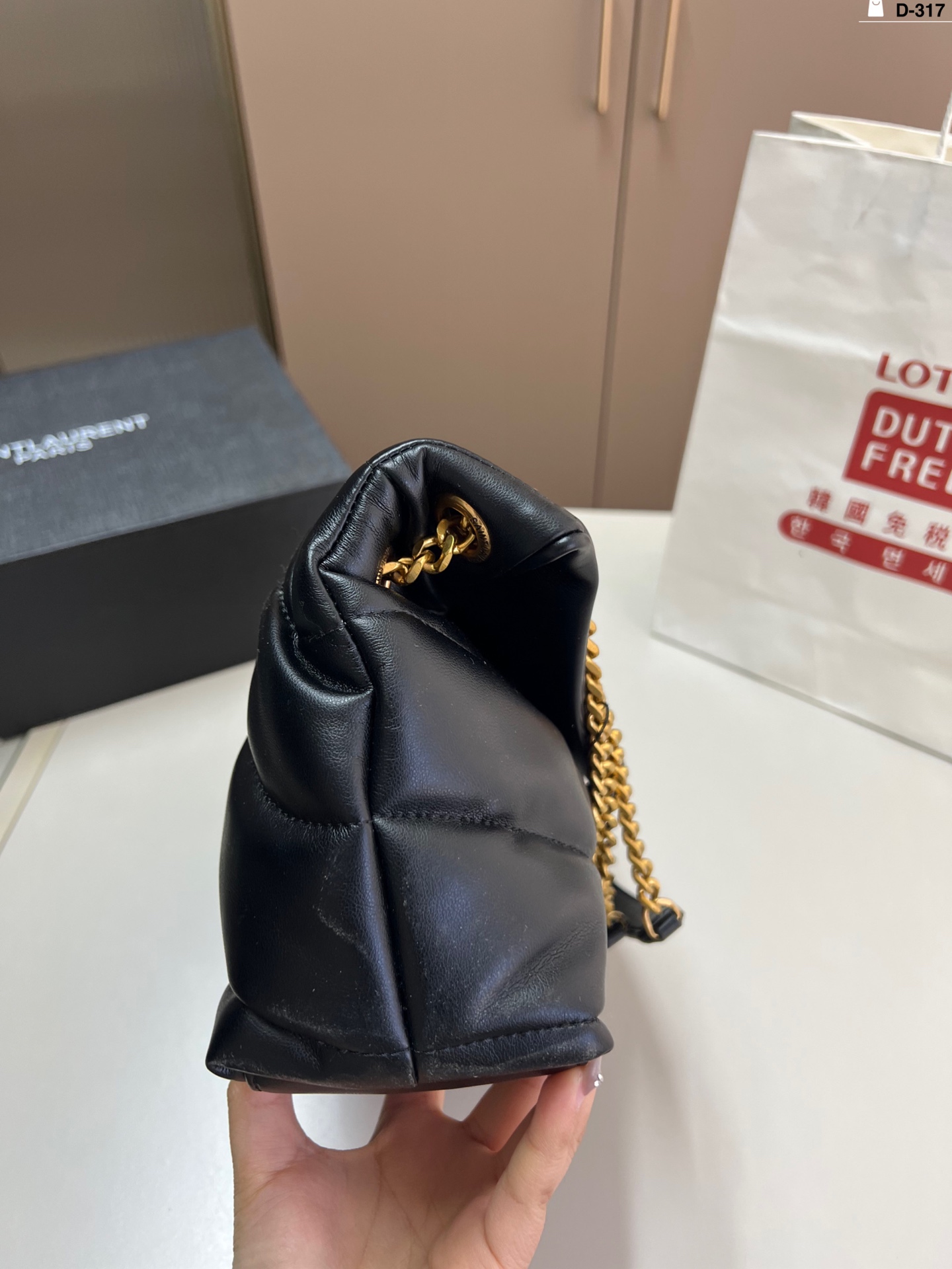 YSL puffer black