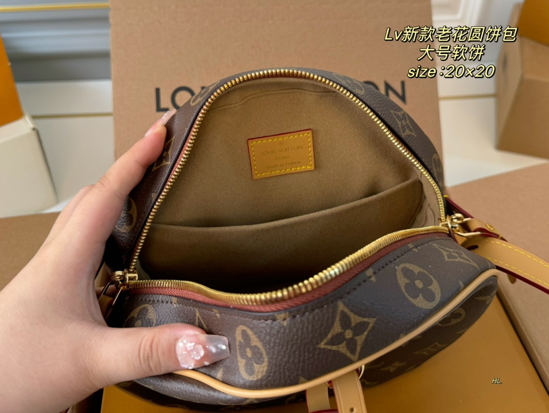 LV new monogram round bag